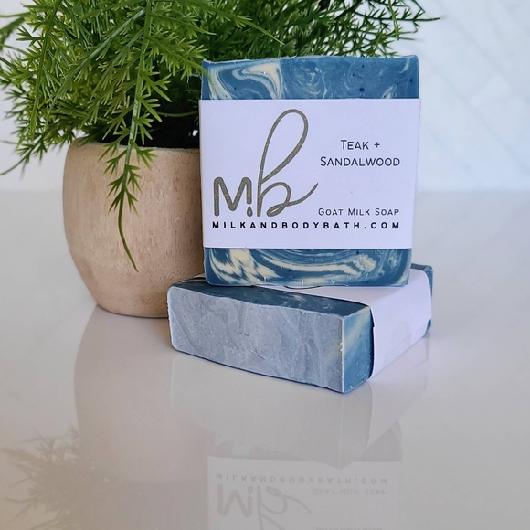 Teak + Sandalwood Goat Milk Soap - Picture 1 of 3